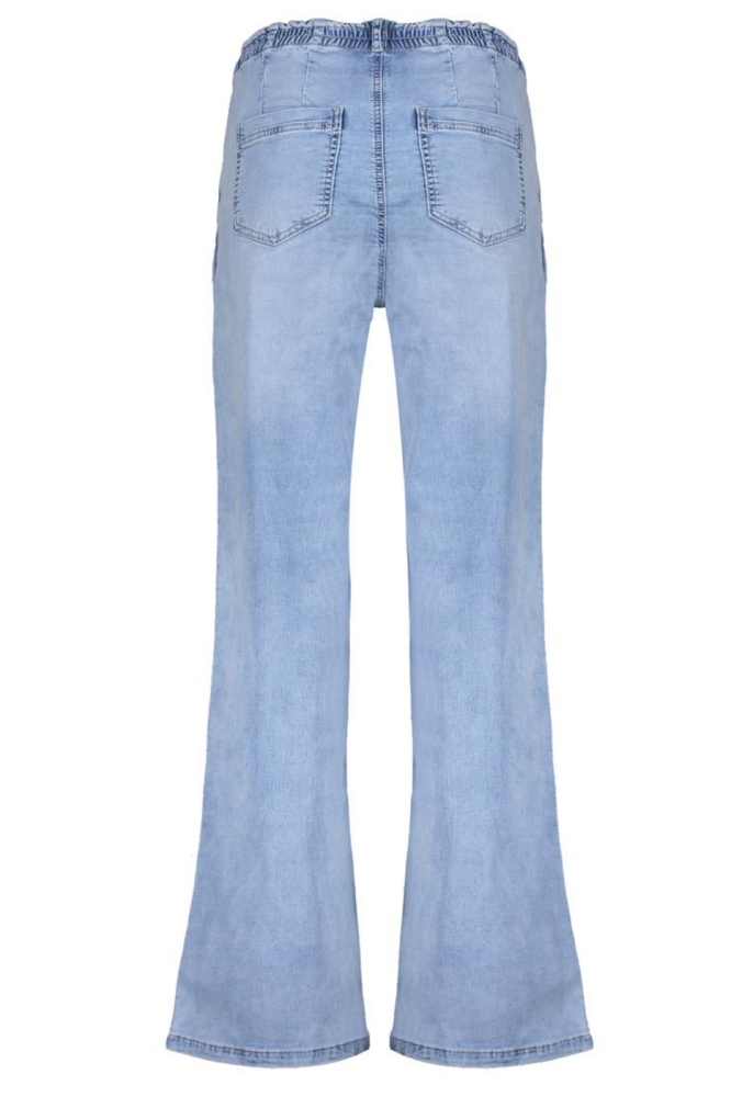 FLARED PULL ON JEANS 51338 10 000811 STONEWASH DENIM